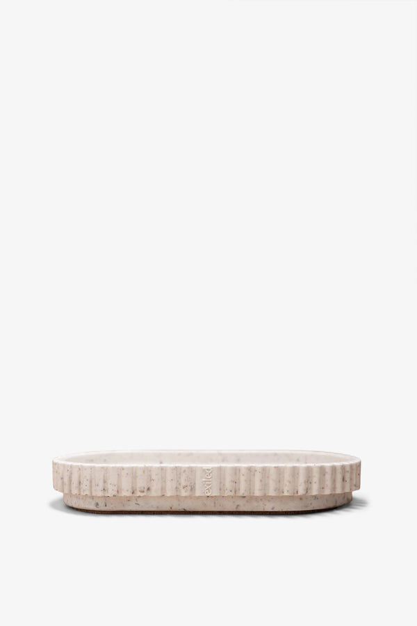 Ribbed Oval Tray