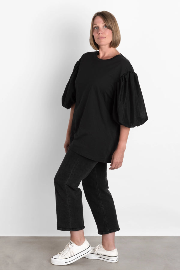 Puff Ball Sleeve Tee (Large)