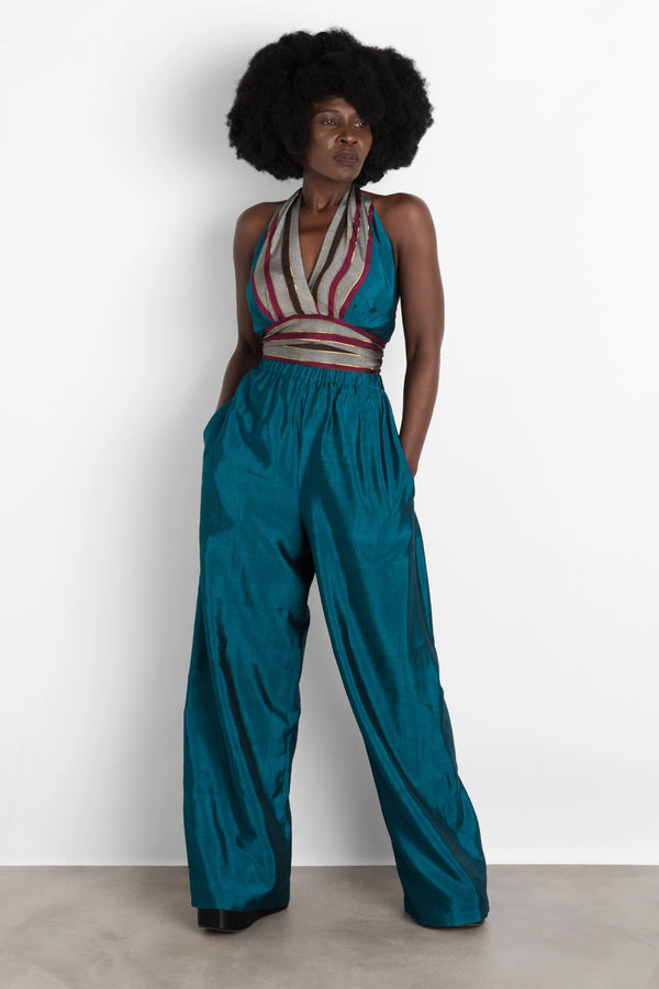 Handloom Stretch Waistband Trouser (Med)